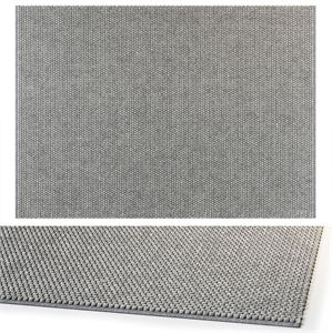 BENUTA WOOL RUG BEADS GRAY